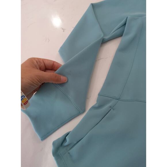 Layer 8 premium athletic jacket blue fit flare cut size XS Athleisure comfort - Picture 8 of 8